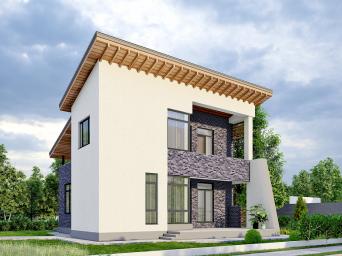 Двухэтажный дом с террасой, тремя спальнями и просторной гостиной